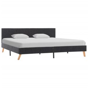 Altona Bed Frame Grey Fabric 183x203 cm King Size