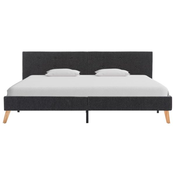 Altona Bed Frame Grey Fabric 183×203 cm King Size