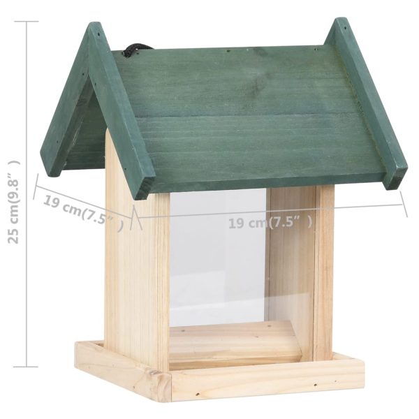 Bird Feeders 4 pcs Firwood