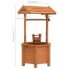 Garden Wishing Well Planter 40x40x84 cm Firwood