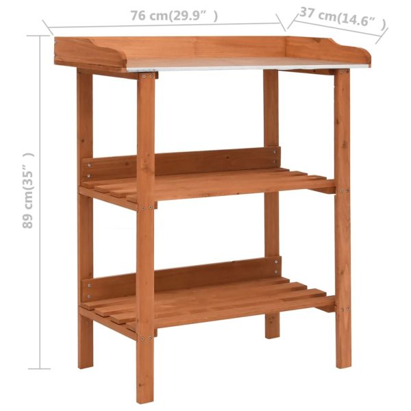 Plant Stand 76x37x89 cm Firwood