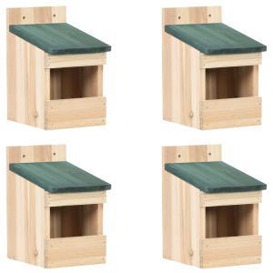 Bird Houses 4 pcs Firwood