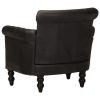 Armchair Real Goat Leather – Black