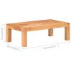 Coffee Table 110x60x35 cm Solid Acacia Wood in Sheesham Finish