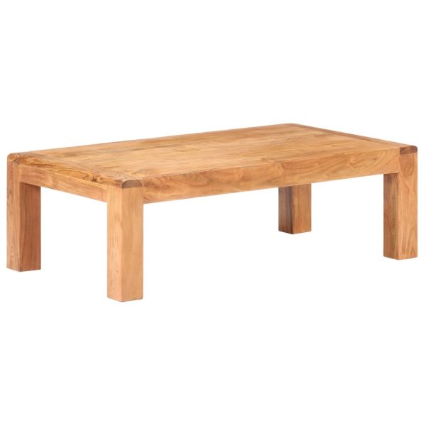 Coffee Table 110x60x35 cm Solid Acacia Wood in Sheesham Finish