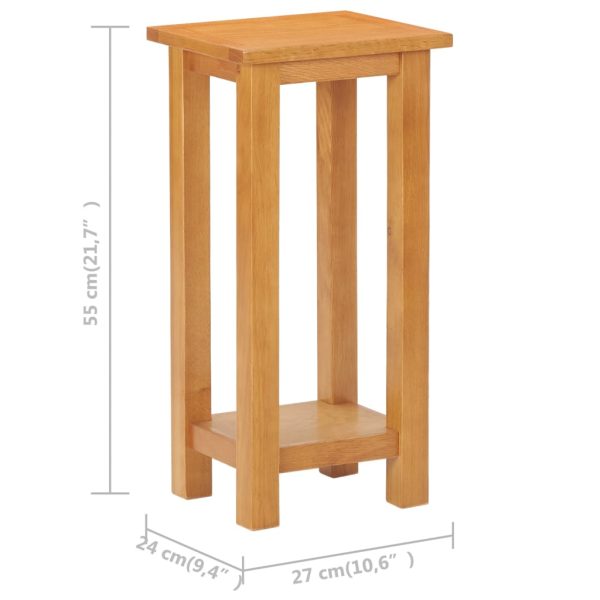 Canyon Side Table 27x24x55 cm Solid Oak Wood