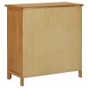 Cupboard 70x35x75 cm Solid Oak Wood