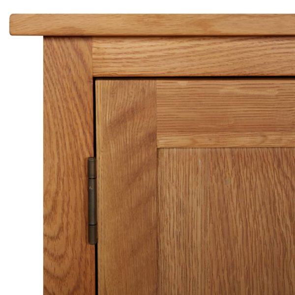 Cupboard 70x35x75 cm Solid Oak Wood