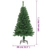 Artificial Christmas Tree with Thick Branches PVC – 150×80 cm, Green