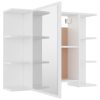 Bathroom Mirror Cabinet 80×20.5×64 cm Engineered Wood – White