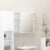 Bathroom Mirror Cabinet 80×20.5×64 cm Engineered Wood – White