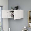 Wall Mounted Cabinet 80x39x40 cm Engineered Wood – White