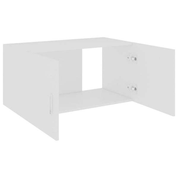 Wall Mounted Cabinet 80x39x40 cm Engineered Wood – White