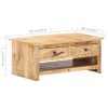 Coffee Table 88x50x38 cm Rough Mango Wood