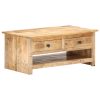 Coffee Table 88x50x38 cm Rough Mango Wood