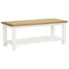 Coffee Table Solid Wood – 110x55x40 cm, Light Brown