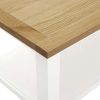 Coffee Table Solid Wood – 110x55x40 cm, Light Brown