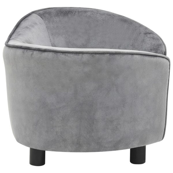 Dog Sofa 69x49x40 cm Plush – Grey