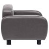 Dog Sofa 80x50x40 cm Faux Leather – Grey