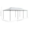 Gazebo 600x298x270 cm White 180g/m²