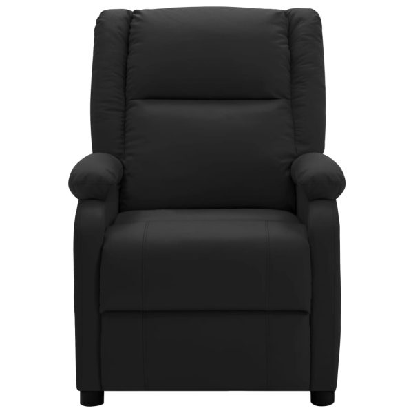 Massage Chair Black Faux Leather