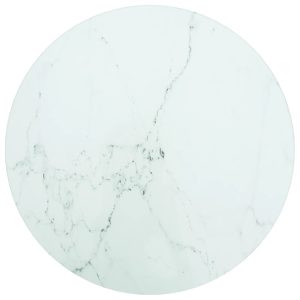 Table Top Tempered Glass Round – 30 cm, White