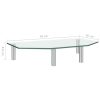 Carmichael Monitor Stand Transparent Glass – 45x26x8.6 cm