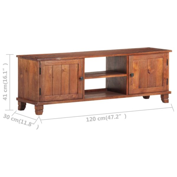 Oakdale TV Cabinet Honey Brown 120x30x41 cm Solid Acacia Wood