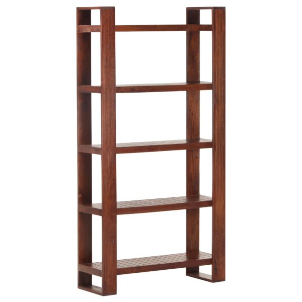 Book Cabinet Honey Brown 85x30x166 cm Solid Acacia Wood