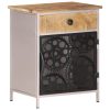 Denison Bedside Cabinet 40x30x50 cm Rough Mango Wood