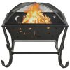 Fire Pit with Poker 62 cm XXL Steel