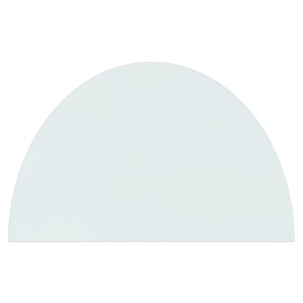 Fireplace Glass Plate Half Round – 800×500 mm