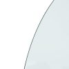 Fireplace Glass Plate Half Round – 800×500 mm