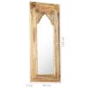 Mirror 50x3x110 cm Solid Mango Wood