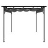 Pergola with Retractable Roof 3×3 m Steel – Anthracite