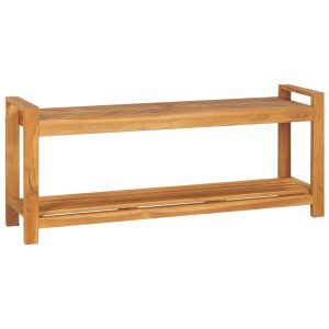 Bench 120 cm Solid Teak Wood – Brown