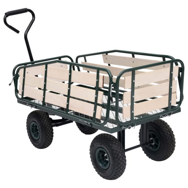 Garden Hand Trolley Metal and Wood 250 kg