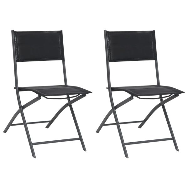 Folding Outdoor Chairs Steel and Textilene – 2