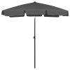 Beach Umbrella – 180×120 cm, Anthracite