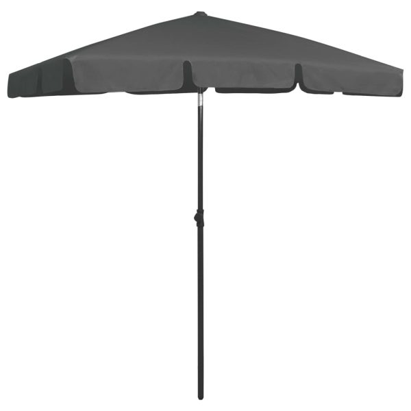 Beach Umbrella – 180×120 cm, Anthracite