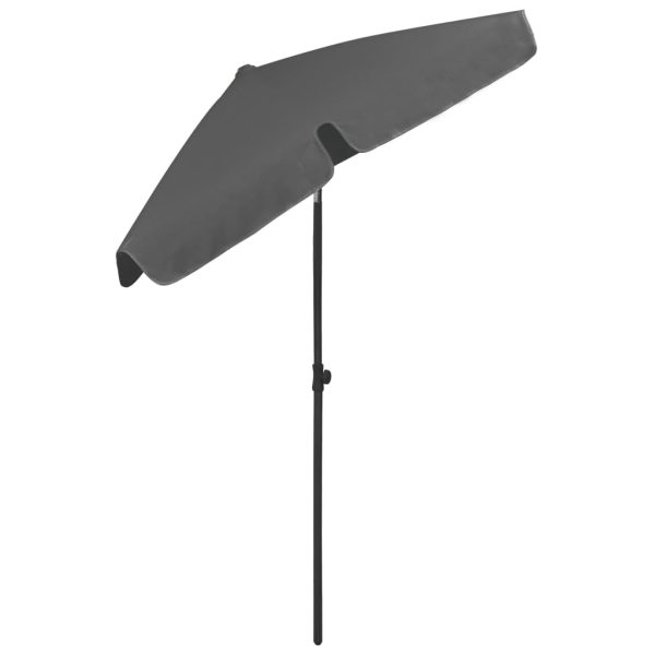 Beach Umbrella – 180×120 cm, Anthracite