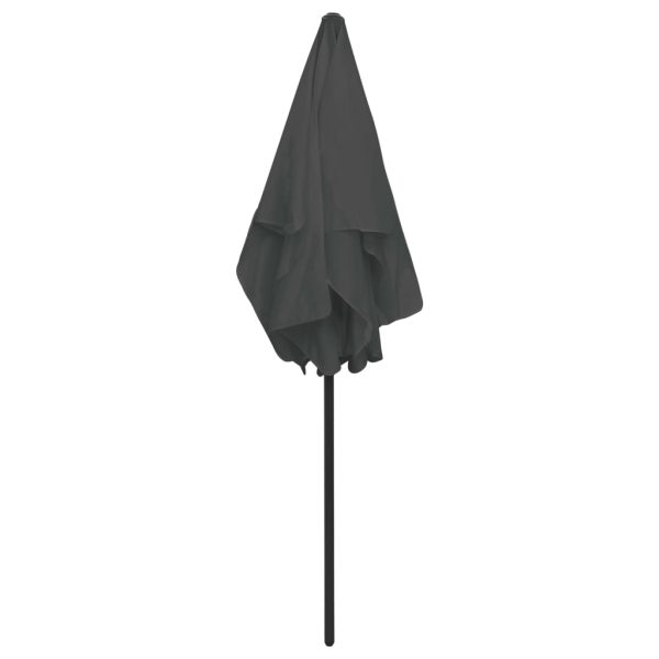 Beach Umbrella – 180×120 cm, Anthracite