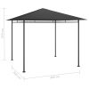 Gazebo 3x3x2.7 m Anthracite 180 g/m²