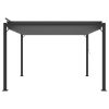 Gazebo with Louvered Roof Fabric and Aluminium – 3×3 m, Anthracite