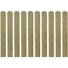 Impregnated Fence Slats 10 pcs Wood – 80 cm