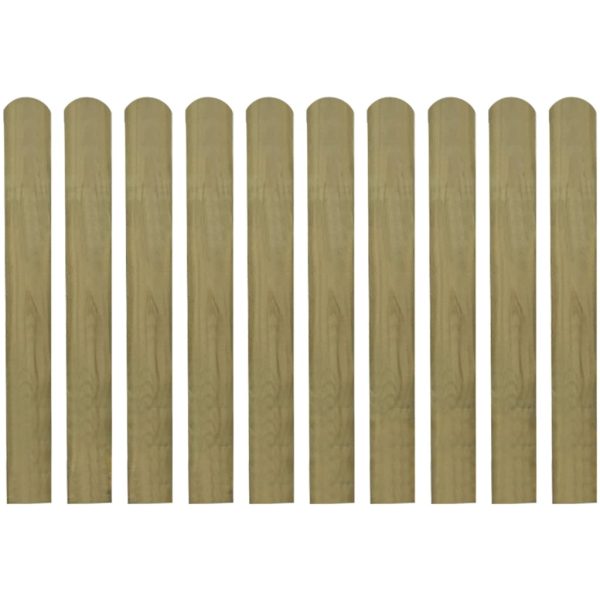 Impregnated Fence Slats 10 pcs Wood – 80 cm