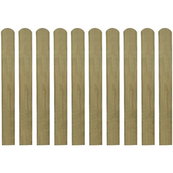 Impregnated Fence Slats 10 pcs Wood – 80 cm