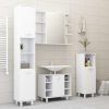 4 Piece Bathroom Furniture Set Engineered Wood – White