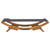 Outdoor Lounge Bed 100×188.5×44 cm Solid Bent Wood – Anthracite