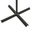 Cantilever Umbrella with Pole and LED Lights Anthracite 300 cm